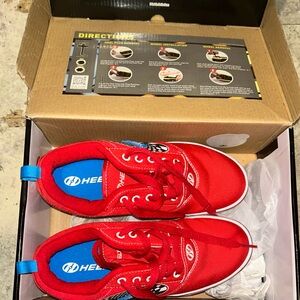 Heelys Pro 20 Prints – Red Canvas – Youth Size 5 / Men’s 4 – Like New in Box